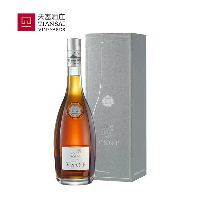 天塞酒庄【中国名庄】中国新疆洋酒 VSOP干邑白兰地 酒龄6年 700mL 1盒 礼盒装