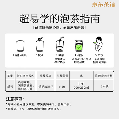 去寻绿茶2026新茶江苏碧螺春明前特级100g茶叶礼盒送礼物品