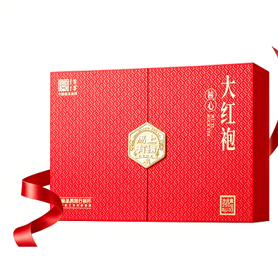 首宴武夷山特级大红袍乌龙茶250g茶叶礼盒装高档茶叶礼盒送老丈人